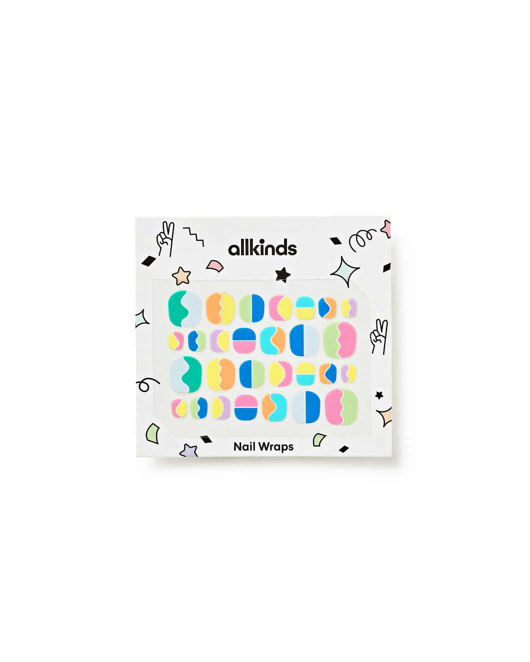 Colour Block Nail Wraps