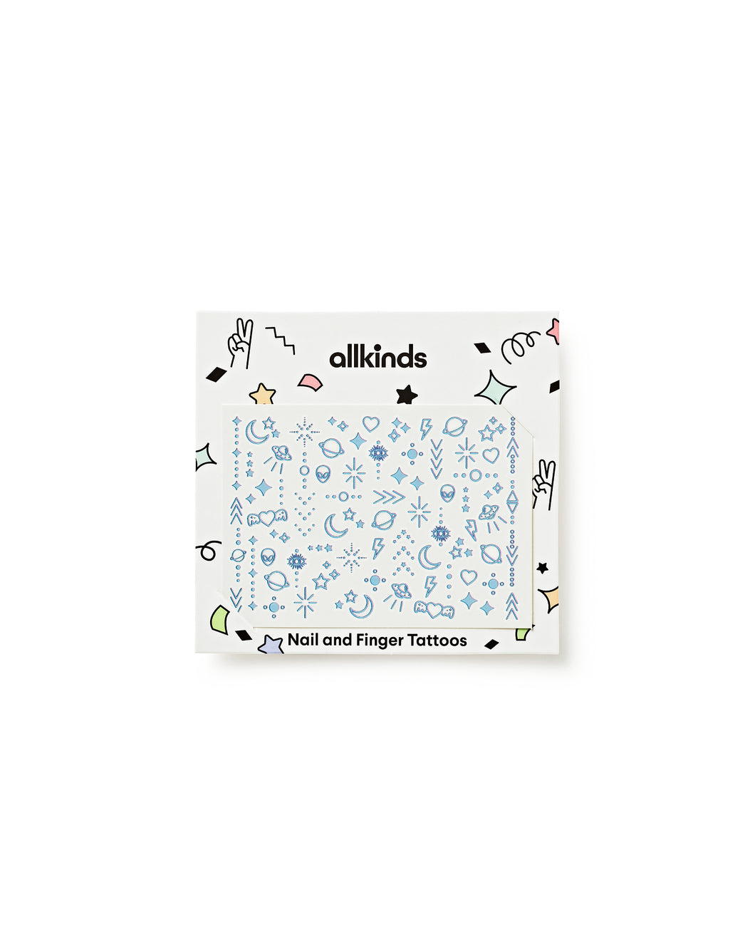 Celestial Nail & Finger Tattoos